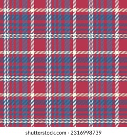 Tartan-Muster mit roten und blauen Farben