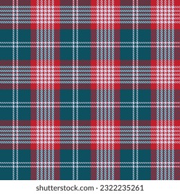 tartan pattern with red and dark green colors