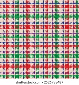 tartan pattern with red  and green colors