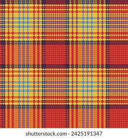 tartan pattern with red and yellow colors