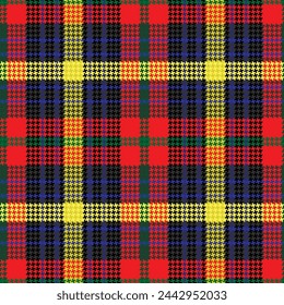 tartan pattern with red and yellow colors
