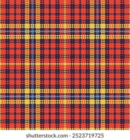 tartan pattern with red and yellow colors