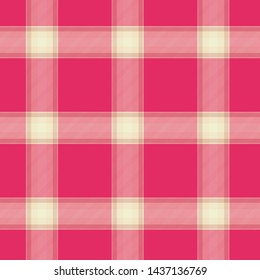 Tartan Pattern in Rose and Yellow . Texture for plaid, tablecloths, clothes, shirts, dresses, paper, bedding, blankets, quilts and other textile products. Vector illustration EPS 10