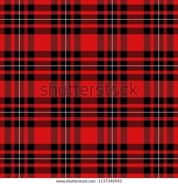タータン柄 スコットランドの檻 スコットランドの赤いチェック背景 スコットランドは赤 と黒の色をつけた 小文字の布地のテクスチャー ベクターイラスト のベクター画像素材 ロイヤリティフリー