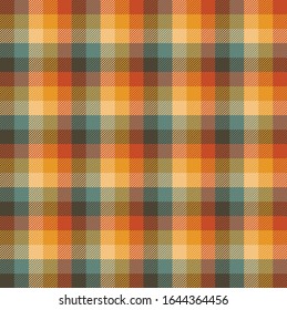 Tartan pattern. Scottish cage. Seamless fabric texture. Vector illustration
