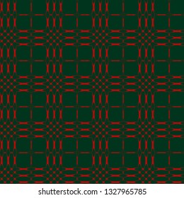 Tartan pattern. Scottish plaid. Scottish cage. Scottish checkered background. Traditional scottish ornament. Seamless fabric texture. Vector illustration.