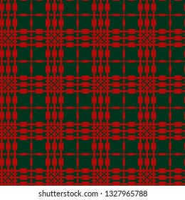 Tartan pattern. Scottish plaid. Scottish cage. Scottish checkered background. Traditional scottish ornament. Seamless fabric texture. Vector illustration.