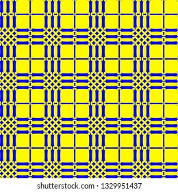 Tartan pattern. Scottish plaid. Scottish cage. Scottish checkered background. Traditional scottish ornament. Seamless fabric texture. Vector illustration.