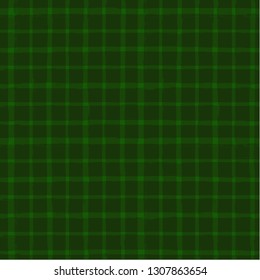 Tartan pattern. Scottish traditional fabric seamless vector. vector Saint Patrick's Day checkered background. eco paint brush strokes