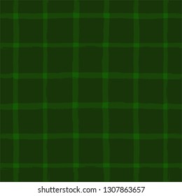 Tartan pattern. Scottish traditional fabric seamless vector. vector Saint Patrick's Day checkered background. eco paint brush strokes
