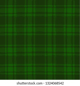 Tartan pattern. Scottish traditional fabric seamless vector. vector Saint Patrick's Day checkered background. eco paint brush strokes