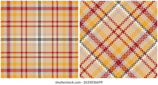 Padrão Tartan Perfeito. Padrão de xadrez abstrato tecido escocês tradicional. Camisa Lumberjack Flannel Têxtil. Amostra De Bloco Padrão Incluída.