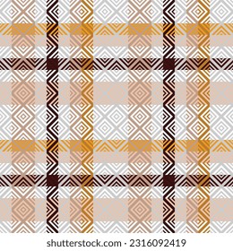 Tartan Pattern Seamless. Checker Pattern Template for Design Ornament. Seamless Fabric Texture.