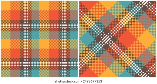 Tartan Pattern Seamless. checkered Scottish Plaid, Template for Design Ornament. Seamless Fabric Texture.