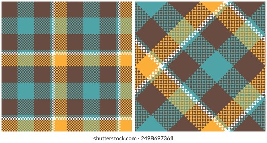 Tartan Pattern Seamless. checkered Scottish Plaid, Template for Design Ornament. Seamless Fabric Texture.