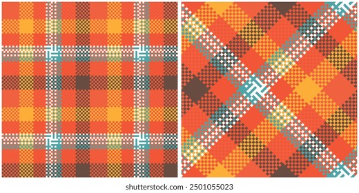 Tartan Pattern Seamless. checkered Scottish Plaid, Template for Design Ornament. Seamless Fabric Texture.