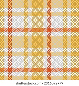 Tartan Pattern Seamless. Classic Plaid Tartan Traditional Scottish Woven Fabric. Lumberjack Shirt Flannel Textile. Pattern Tile Swatch Included.