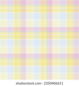 Tartan Pattern Seamless. Pastel Classic Pastel Scottish Tartan Design. Traditional Pastel Scottish Woven Fabric. Lumberjack Shirt Flannel Textile. Pattern Tile Swatch Included.