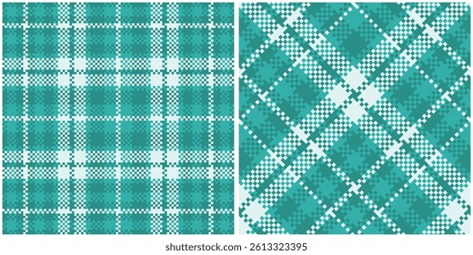 Tartan Pattern Seamless. Pastel Scottish Plaid, Seamless Tartan Illustration Vector Set for Scarf, Blanket, Other Modern Spring Summer Autumn Winter Holiday Fabric Print.
