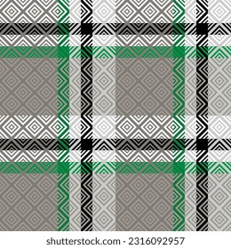 Tartan Pattern Seamless. Plaid Pattern Traditional Scottish Woven Fabric. Lumberjack Shirt Flannel Textile. Pattern Tile Swatch Included.