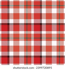 Tartan pattern seamless red white colour background.  Xmas Plaid Scottish Buffolo check flannel art design fo print fabric clots jacket kilt cotton fashion lumberjack 