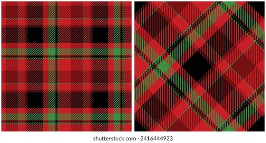 El patrón de Tartán no tiene inconvenientes. Patrones de papel dulce Vector de Ilustración de Tartán sin inconvenientes Set para Scarf, Blanket, Otra Impresión de Tela de Invierno de verano de primavera moderna de otoño.