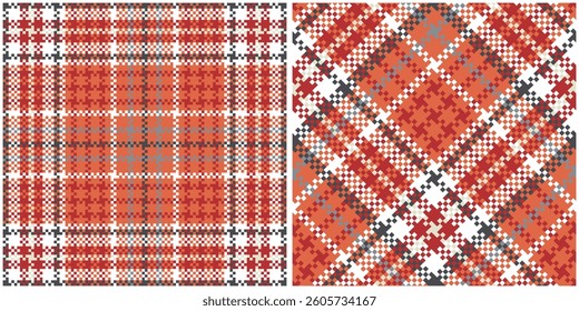 Tartan Pattern Seamless. Sweet Plaid Patterns Template for Design Ornament. Seamless Fabric Texture.