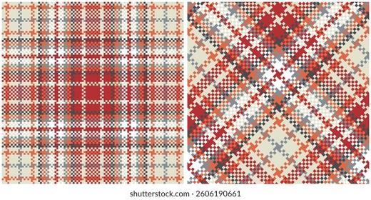 Tartan Pattern Seamless. Sweet Plaid Patterns Traditional Scottish Woven Fabric. Lumberjack Shirt Flannel Textile. Pattern Tile Swatch Included.
