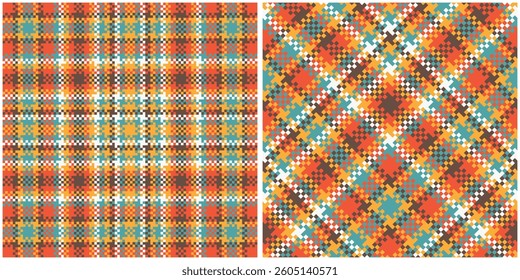Tartan Pattern Seamless. Sweet Sweet Plaids Pattern Template for Design Ornament. Seamless Fabric Texture.