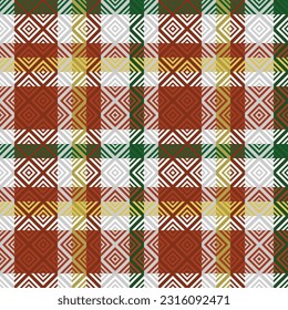 Tartan Pattern Seamless. Traditional Scottish Checkered Background. Template for Design Ornament. Seamless Fabric Texture.