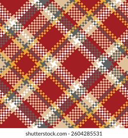 Tartan Pattern Seamless. Traditional Scottish Checkered Background. Traditional Scottish Woven Fabric. Lumberjack Shirt Flannel Textile. Pattern Tile Swatch Included.