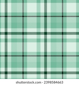 Patrón de tartán de fondo de color verde blanco sin fisuras. Plasto Escocesa Buffolo cheque flannel diseño de arte de tejidos de impresión coágulos de chaqueta de algodón kilt de moda leñador de moda 