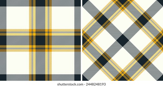 Textura de patrón de tartán de tela a cuadros sin costuras con un fondo de Vector de tela. Decorado en colores de moda. Elegantes opciones de envoltura para regalos.