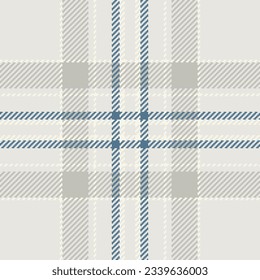 Tartan pattern vector of plaid check background with a seamless texture textile fabric in sterling silver and grey colors.