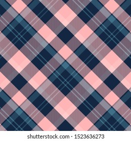 Tartan Pattern  in Violet and Blue. Texture for plaid, tablecloths, clothes, shirts, dresses, paper, bedding, blankets, quilts and other textile products. Vector illustration EPS 10
