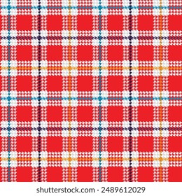 tartan pattern white red and white colors