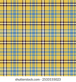 tartan pattern with yellow and blue colors