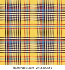 tartan pattern with yellow and red colors