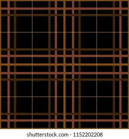 Tartan pattern,Scottish traditional fabric, orange tone background.