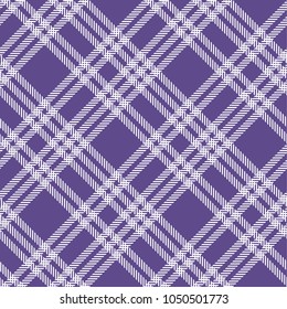 Tartan pattern,Scottish traditional fabric seamless. Purple and Ultra Violet on purple background,Pantone Style.