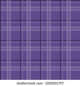 Tartan pattern,Scottish traditional fabric seamless. Purple and Ultra Violet on purple background,Pantone Style.