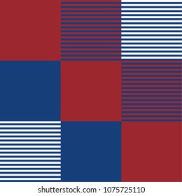 Tartan pattern,Scottish traditional fabric seamless, red and blue background,