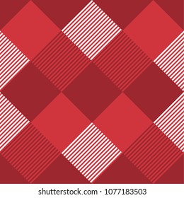 Tartan pattern,Scottish traditional fabric seamless, red background,