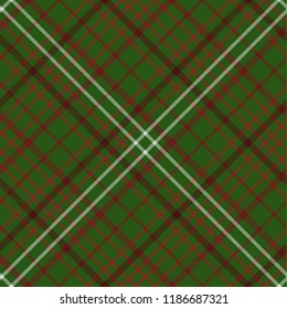 Tartan pattern,Scottish traditional fabric seamless, green and red background.