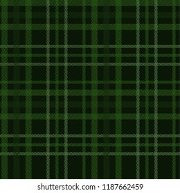Tartan pattern,Scottish traditional fabric seamless, green background.