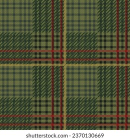 Tartan pattern,Scottish traditional fabric seamless Christmas tone, green and red background