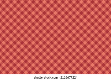 Tartan plaid background, diagonal check seamless pattern. Vector fabric texture for textile print, wrapping paper, gift card, wallpaper flat design.