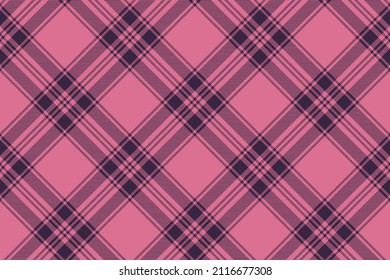 Tartan plaid background, diagonal check seamless pattern. Vector fabric texture for textile print, wrapping paper, gift card, wallpaper flat design.