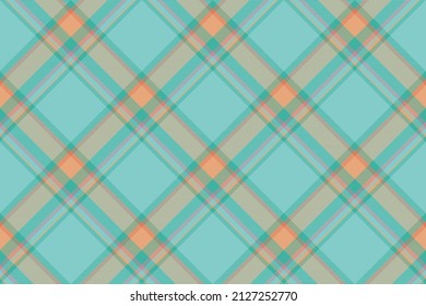Tartan plaid background, diagonal check seamless pattern. Vector fabric texture for textile print, wrapping paper, gift card, wallpaper flat design.