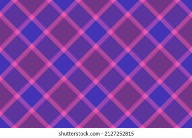 Tartan plaid background, diagonal check seamless pattern. Vector fabric texture for textile print, wrapping paper, gift card, wallpaper flat design.